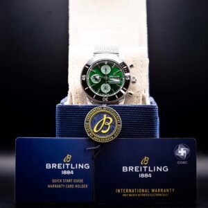 2025 BNIB - Breitling SuperOcean Chronograph Green 44mm- Breitling A13313