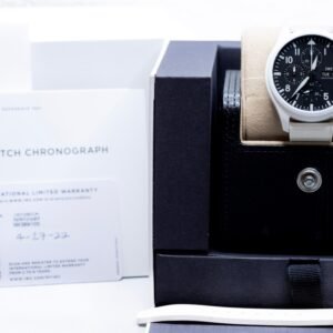 2022 IWC Pilot’s Watch Chronograph TOP GUN “Lake Tahoe” 44.5mm White Ceramic – Ref. IW389105 | Full Set