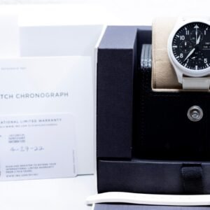 2022 IWC Pilot’s Watch Chronograph TOP GUN “Lake Tahoe” 44.5mm White Ceramic – Ref. IW389105 | Full Set