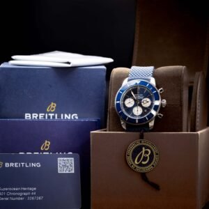 2020 Breitling SuperOcean II Chrono Blue Dial 40MM on Rubber Strap - AB0162