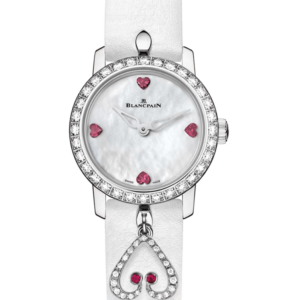 Blancpain Ladybird Ultraplate Hearts White Gold Diamond Ostrich Ladies Watch - 0063 1997 58A