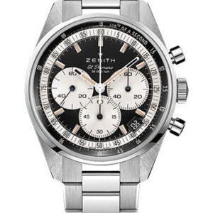 Zenith Chronomaster Original Watch - Steel - Black Matte Dial - Steel Bracelet - 03.3200.3600/21.M3200