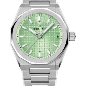 Zenith Defy Skyline 36 Watch - 36 mm Steel Case - Light Green Dial - Interchangeable Steel Bracelet - 03.9400.670/61.I001
