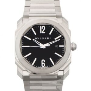 Bvlgari Octo L'Originale Automatic Black Dial Stainless Steel Men's Watch