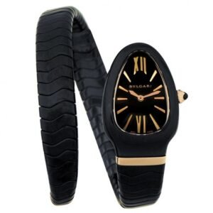 Bvlgari Serpenti Spiga Quartz Black Dial Ladies Watch