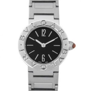 Bvlgari Quartz Black Dial Ladies Watch