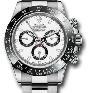 Rolex Steel Cosmograph Daytona 40 Watch - White Panda Index Dial - 116500LN w