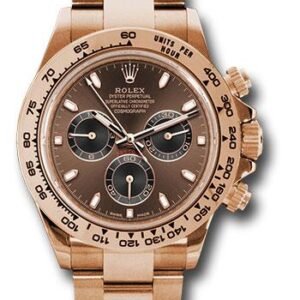 Rolex Everose Gold Cosmograph Daytona 40 Watch - Chocolate and Black Index Dial - 116505 chocbki
