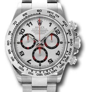 Rolex White Gold Cosmograph Daytona 40 Watch - Silver Arabic Dial - 116509 sa