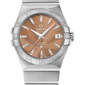 Omega Constellation Co-Axial Watch - 35 mm Steel Case - Bronze Dial - 123.10.35.20.10.001
