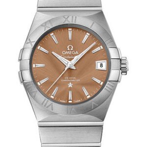 Omega Constellation Co-Axial Watch - 38 mm Steel Case - Bronze Dial - 123.10.38.21.10.001