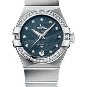 Omega Constellation Co-Axial Watch - 27 mm Steel Case - Blue Dial - 123.15.27.20.53.001