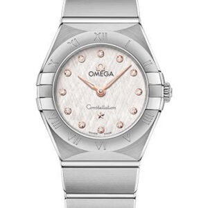 Omega Constellation Manhattan Quartz Watch - 25 mm Steel Case - Cream Silvery Dial - 131.10.25.60.52.001