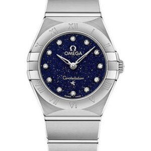 Omega Constellation Quartz - 25 mm Steel Case - Blue Glass Diamond Dial - 131.10.25.60.53.001