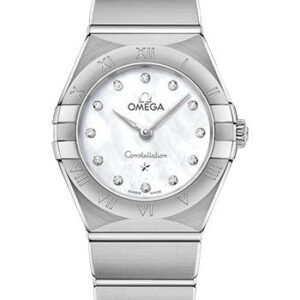 Omega Constellation Manhattan Quartz Watch - 25 mm Steel Case - Mother-Of-Pearl Diamond Dial - 131.10.25.60.55.001