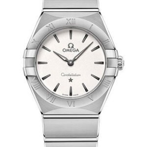 Omega Constellation Manhattan Quartz Watch - 28 mm Steel Case - Crystal White Silvery Dial - 131.10.28.60.02.001