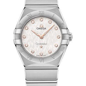 Omega Constellation Manhattan Quartz Watch - 28 mm Steel Case - Cream Silvery Dial - 131.10.28.60.52.001