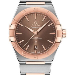 Omega Constellation OMEGA Co-Axial Master Chronometer - 39 mm Steel And Sedna Gold Case - Brown Dial - 131.20.39.20.13.001