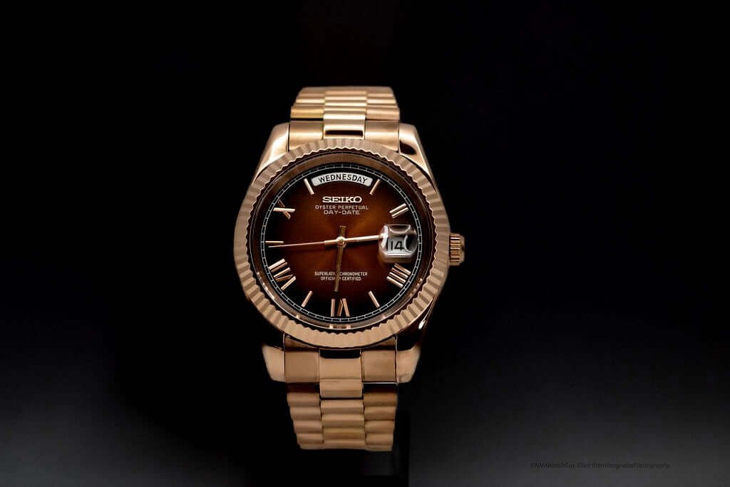 Seiko Mod Day-Date Chocolate