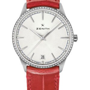 Zenith Elite Classic Watch - Steel - Silver Dial - Leather Strap - 16.3200.670/01.C831