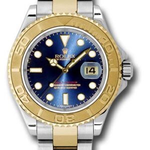 Rolex Steel and Yellow Gold Yacht-Master 40 Watch - Blue Dial - 16623 b