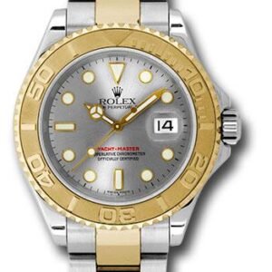 Rolex Steel and Yellow Gold Yacht-Master 40 Watch - Grey Dial - 16623 g