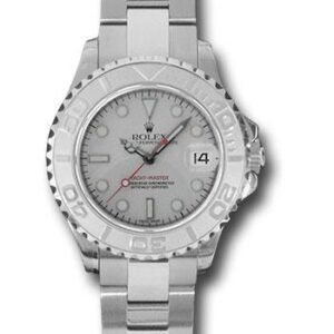 Rolex Steel and Platinum Lady Yacht-Master 29 Watch - Platinum Dial - 169622