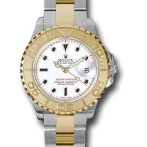 Rolex Steel and Yellow Gold Lady Yacht-Master 29 Watch - White Dial - 169623