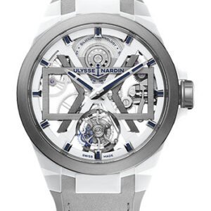 Ulysse Nardin Blast 45 mm Beware of Blast - Titanium And Ceramic Case - White Dial - Leather Strap