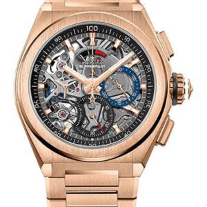 Zenith Defy El Primero 21 Watch - Rose Gold - Openworked Dial - Rose Gold Bracelet - 18.9000.9004/71.M9000