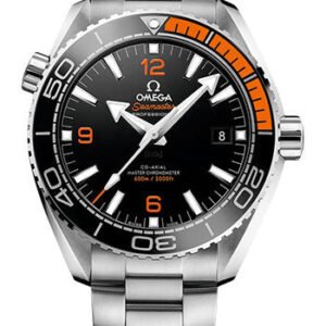 Omega Planet Ocean 600 M Omega Co-axial Master Chronometer Watch - 43.5 mm Steel Case - Unidirectional Black Ceramic Bezel - Black Ceramic Dial - 215.30.44.21.01.002