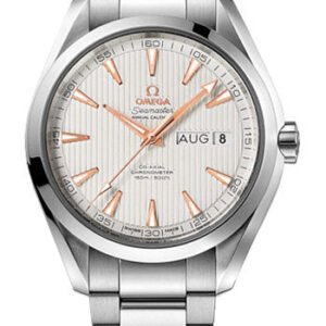 Omega Seamaster Aqua Terra Co-Axial Annual Calendar Watch - 43 mm Steel Case - Teak-Silver Dial - 231.10.43.22.02.003