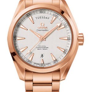 Omega Seamaster Aqua Terra Co-Axial Day-Date Watch - 41.5 mm Red Gold Case - Teak-Silver Dial - 231.50.42.22.02.001