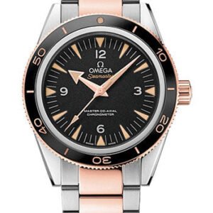 Omega Seamaster 300 Omega Master Co-Axial Watch - 41 mm Steel And Sedna Gold Case - Unidirectional Sedna Gold Bezel - Black Dial - 233.20.41.21.01.001