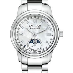 Blancpain Ladybird Quantieme Complet Mother of Pearl Steel Ladies Watch - 2360 1191A 71A