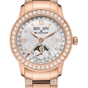 Blancpain Ladybird Quantieme Complet Red Gold Diamond Ladies Watch - 2360 2991A 89A