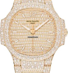Patek Philippe Nautilus Ladies Rose Gold/Diamond Paved 35.2 mm - 7118/1450R-001