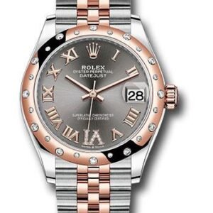 Rolex Steel and Everose Gold Datejust 31 Watch - 24 Diamond Bezel - Mother-Of-Pearl Diamond Dial - Jubilee Bracelet - 278341RBR dkrhdr6j