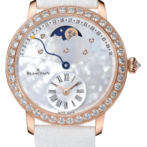 Blancpain Ladybird Quantieme Retrograde Diamond Red Gold Ostrich Ladies Watch - 3653 2954 58B