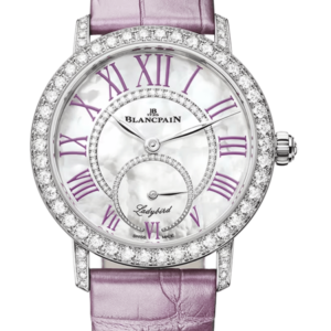 Blancpain Ladybird Colors Lilac White Gold Diamond Alligator Ladies Watch - 3661 1954 55B
