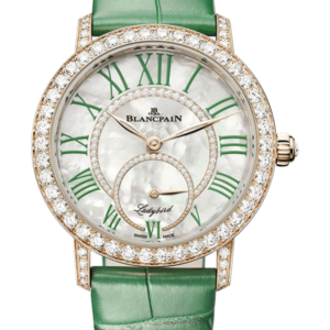 Blancpain Ladybird Colors Red Gold Diamond Green Alligator Ladies Watch - 3661A 2954 55B