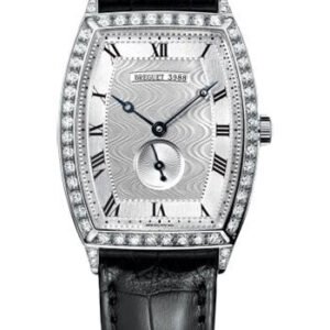 Breguet HŽritage 3661 - White Gold Case - Silver Dial - Black Leather Strap - 3661BB/12/984/DD00