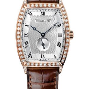 Breguet HŽritage 3661 - Rose Gold Case - Silver Dial - Brown Leather Strap - 3661BR/12/984/DD00