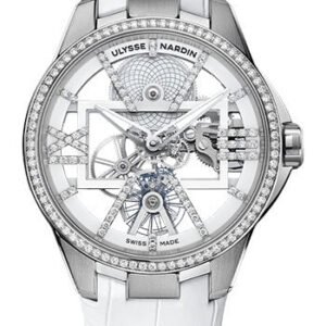 Ulysse Nardin Blast Skeleton X - 42mm Titanium Case - White Dial - White Leather Strap