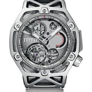Hublot Novelties Techframe Ferrari Tourbillon Chronograph Sapphire White Gold Limited Edition of 70 Watch-408.JW.0123.RX