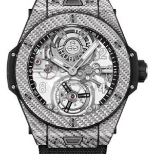 Hublot Big Bang Tourbillon Automatic Carbon Watch - 45 mm - Sapphire Dial-419.YS.0170.NR