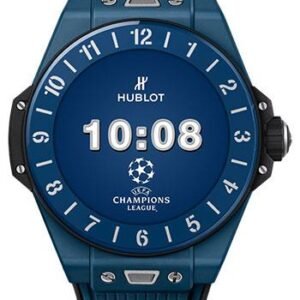 Hublot Big Bang e UEFA Champions League™ Watch - 42 mm - Digital Hublot Dial - Black and Blue Rubber Strap Limited Edition of 500-440.EX.1100.RX.UCL20