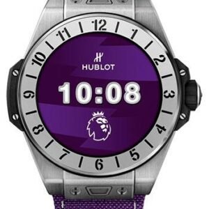 Hublot Big Bang e Premier League Watch - 42 mm - Digital Hublot Dial - Purple Fabric Strap Limited Edition of 200-440.NX.1100.NR.PLW21