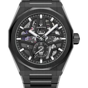 Zenith Defy Skyline Skeleton Watch - 41 mm Ceramic Case - Openworked Dial - Black Ceramic Bracelet - 49.9300.3620/78.I001