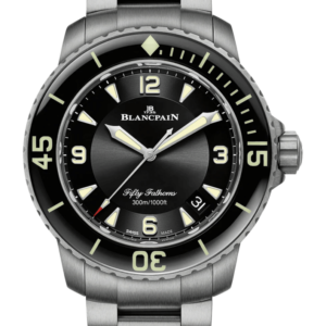 Blancpain Fifty Fathoms Automatique Black Dial Titanium Men's Watch - 5015 12B30 98B